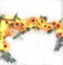 2 Pack 8.8FT Artificial Sunflower Garland with 100 LED Fairy String Lights